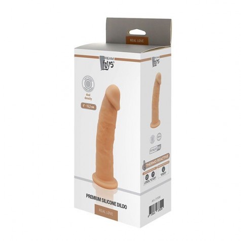 Телесный фаллоимитатор без мошонки DILDO 6INCH - 15,2 см.